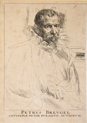 Lot 941 - Van Dyck/Portrait of Pieter Breughel/etching,...