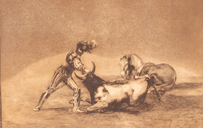 Lot 944 - after Francisco Goya (1746-1828)/Scene from La...