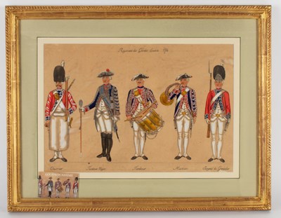 Lot 996 - 19th Century French School/Regiment des Gardes...