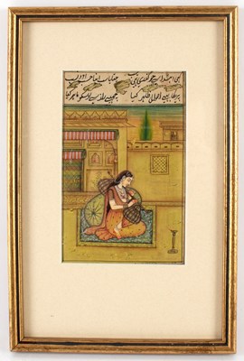 Lot 1002 - Early 19th Century Indian School/Female Figure...