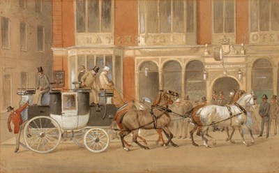 Lot 1005 - Henry Alken/The Arrival of the Coach outside...