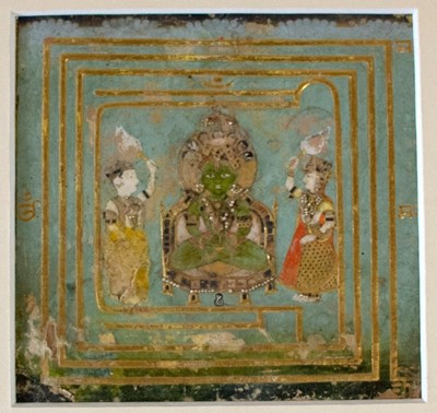 Lot 1017 - Mughal School/Miniature painting of a Deity...