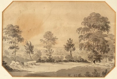 Lot 1022 - H Bunbury/Rural Landscape with...