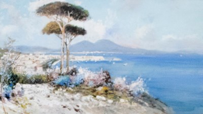 Lot 1086 - Guglielmo Giusti (Italian 1824-1916)/The Bay...