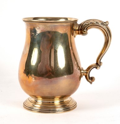 Lot 20 - A Victorian silver baluster mug, JW, Exeter...