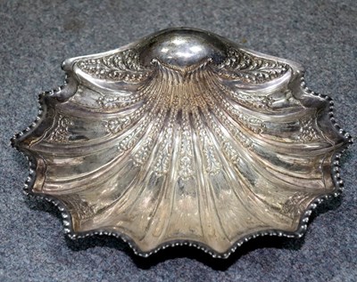 Lot 30 - A Victorian silver shell form bowl, HA,...