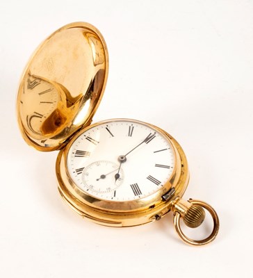 Lot 70 - An 18k gold cased repeating pocket watch, the...