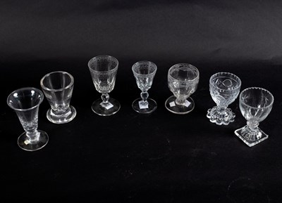 Lot 101 - Three Georgian wine glasses of various designs...