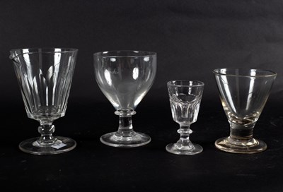 Lot 108 - A firing glass with usual heavy weight body,...
