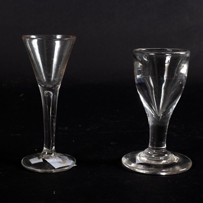 Lot 109 - An 18th Century cordial glass with...