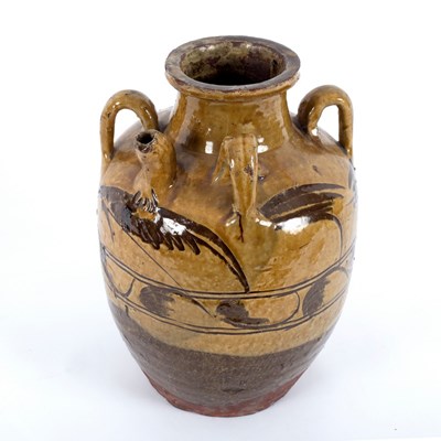 Lot 147 - A 19th Century South European earthenware urn,...