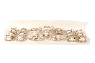 Lot 161 - An English porcelain tea service, circa 1820,...