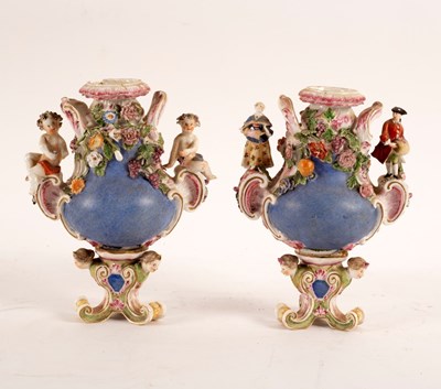 Lot 171 - A pair of Meissen vases, circa 1860, modelled...