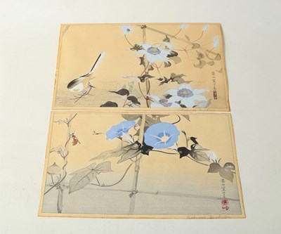 Lot 242 - Tsuchiya Rakusan (1896-1976)/Morning Glory &...