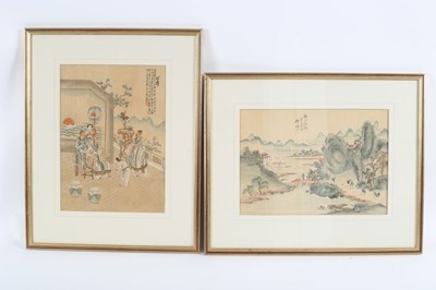 Lot 283 - 20th Century Chinese School/Courtly Figures in...