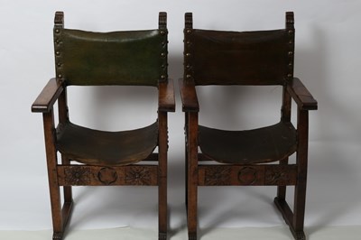 Lot 301 - A pair of Italian 17th Century style chairs...