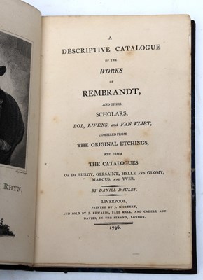 Lot 703 - Daulby (D) A Descriptive Catalogue of the...