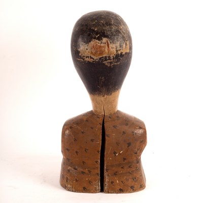 Lot 1011 - An early 19th Century milliner's mannequin,...