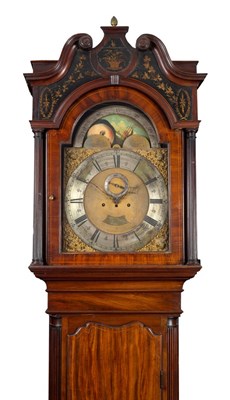 Lot 1040 - A George III mahogany eight-day longcase clock,...