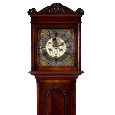 Lot 1046 - An 18th Century mahogany cased penny-moon...