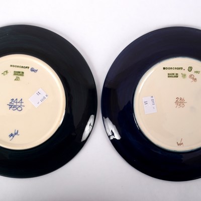 Lot 77 - Moorcroft Pottery, two year plates: Tiger Lily,...