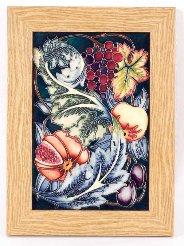 Lot 90 - Moorcroft Pottery, a decorative wall plaque,...