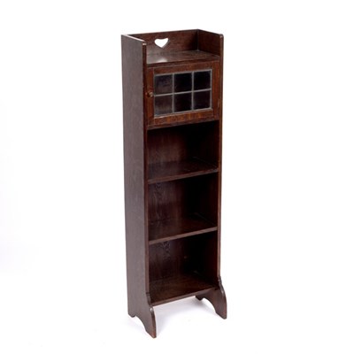 Lot 343 - Liberty, a narrow Art Nouveau style bookcase,...