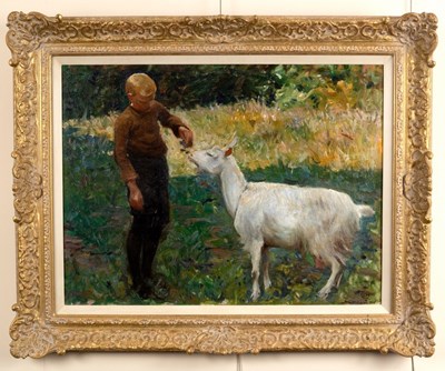 Lot 386 - Anton Hirschig (1867-1939)/Boy with...