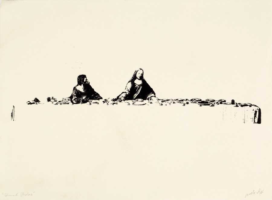 Lot 814 - Judas and Jesus at the Last...
