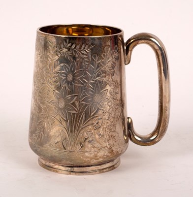 Lot 24 - A Victorian provincial silver Christening mug,...