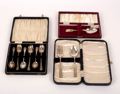 Lot 38 - A set of six Edwardian silver picture back...