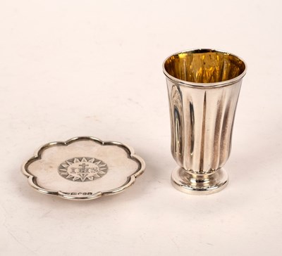 Lot 96 - A Victorian silver travelling Communion set,...