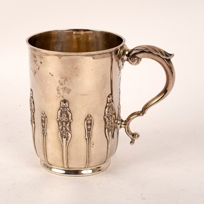 Lot 122 - A Victorian silver Christening mug, Elkington...