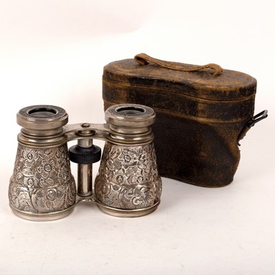 Lot 123 - A pair of Victorian silver mounted opera...