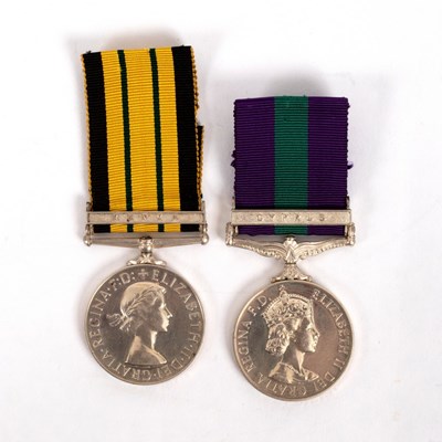 Lot 298 - Pair: Lieutenant J. Mackean, Gloucestershire...