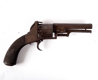 Lot 361 - A revolver with an octagonal barrel and...