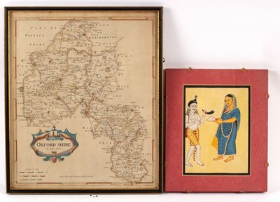 Lot 395 - Robert Morden/Oxfordshire/engraved map 42.5cm...