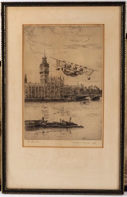 Lot 405 - M Oliver Rae/Calcutta & Big Ben, 1928/etching,...