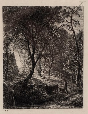 Lot 407 - Samuel Palmer (1805-1881)/The Herdsman's...