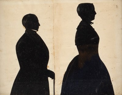 Lot 445 - Regency School/Silhouette Portrait of a Lady...