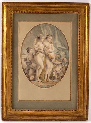 Lot 460 - Follower of Boucher/Cupid and the three...