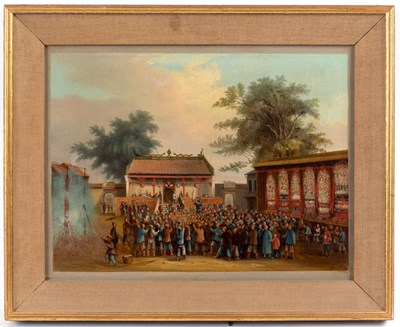 Lot 484 - 19th Century Chinese School/A Gathering/a...