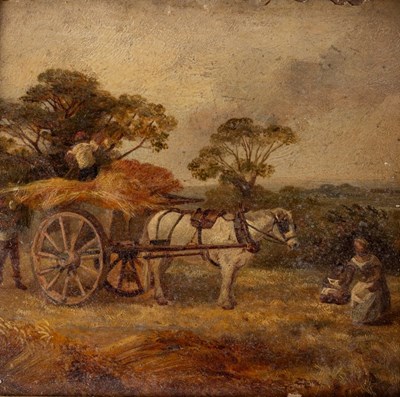 Lot 488 - 19th Century English School/The Harvest/oil on...