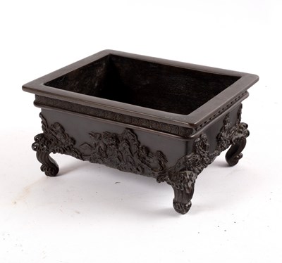 Lot 559 - A Japanese bronze planter/siuban, Meiji period,...