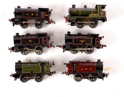 Lot 638 - Six Hornby 0-gauge clockwork 040 locomotives