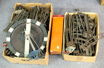 Lot 641 - A large quantity of Hornby 0-guage track,...