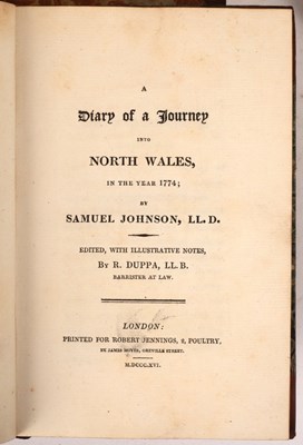 Lot 787 - Johnson, Dr. Samuel. A Diary of a Journey into...