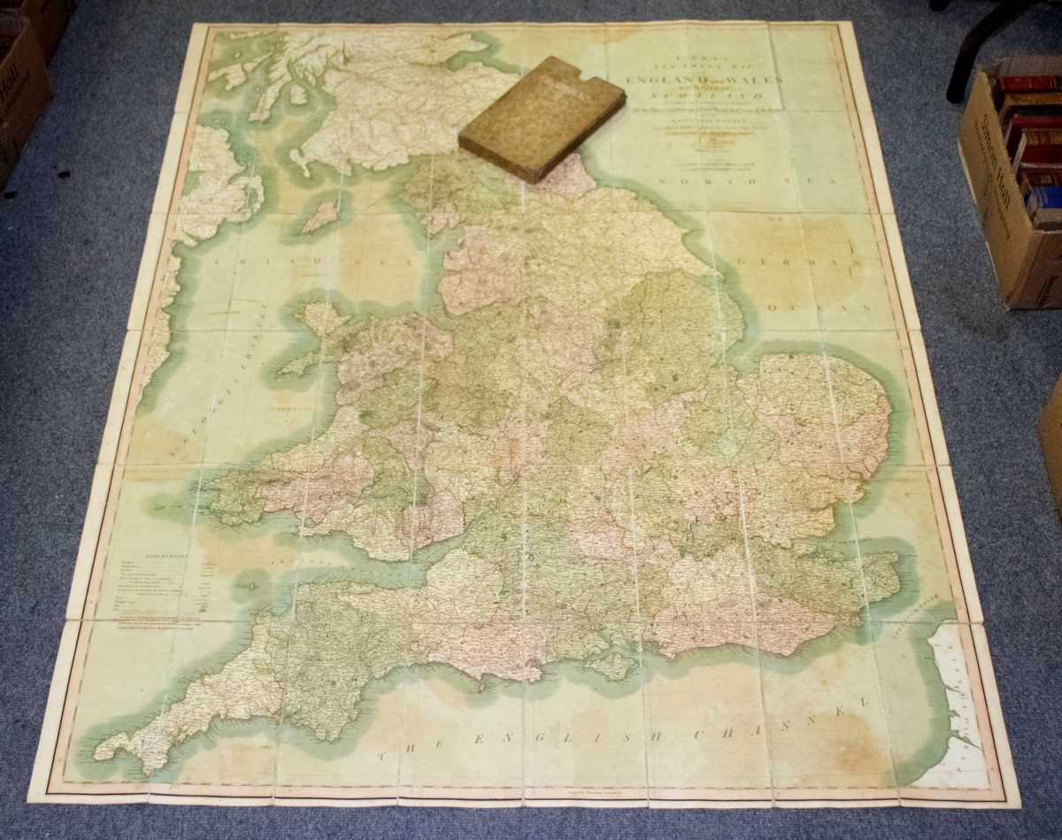 Lot 803 - Cary's Six Sheet Map of England & Wales With...