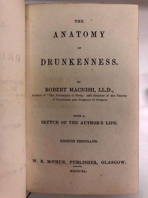 Lot 823 - Macnish, R. The Anatomy of Drunkenness, eighth...