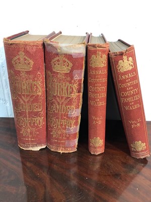 Lot 839 - Burkes Peerage, two vols and Nicholas, Thomas....